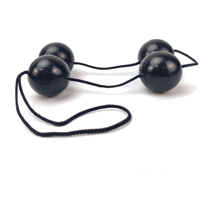 A-GUSTO Analperlenkette mit 4 Kugeln und Ring AG-036