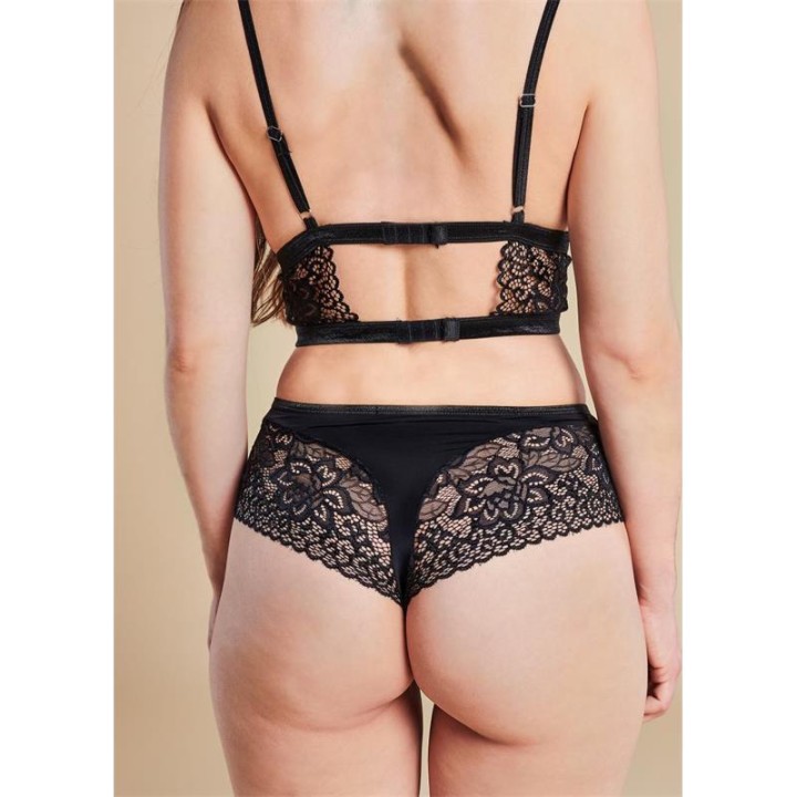 OBSESSIVE 2-delt sæt med blonde-bh og trusser CECILLA
