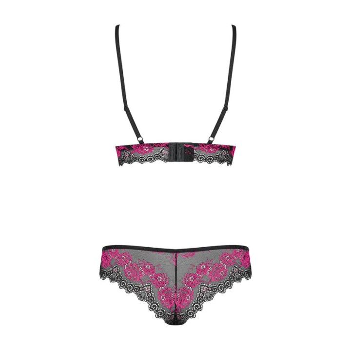 OBSESSIVE Unlined lace bra and thong set TULIA