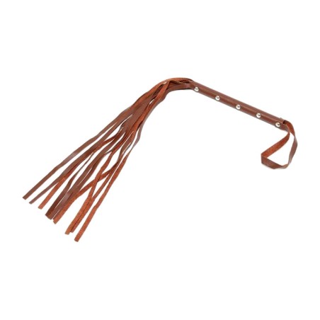 kožený důtek s 10 řemínky 62 cm