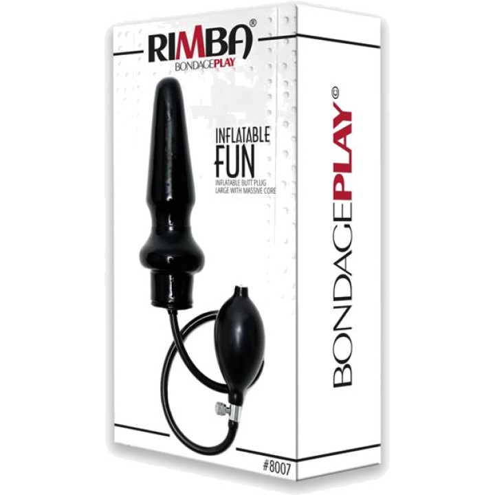 BONDAGE PLAY Plug anal gonflabil mare din latex cu pompă