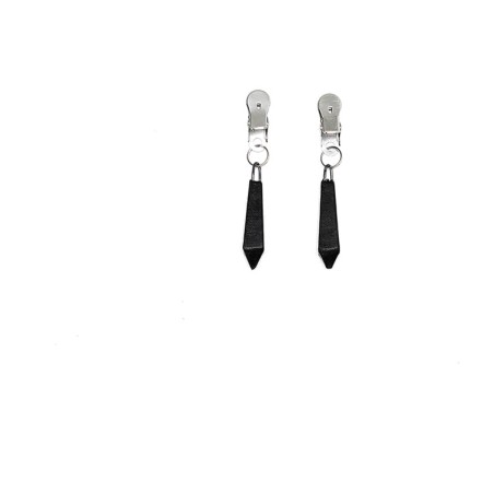 pinces à tétons avec poids recouverts de cuir 2 x 50 g