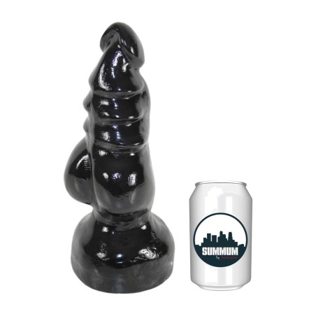 dildo anal de vinil amb corbes roma 22 cm