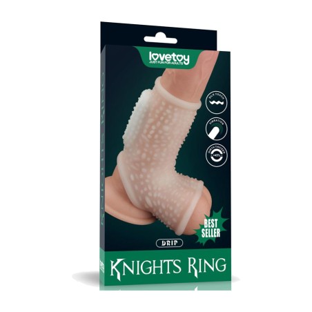vibrating penis and testicle sleeve knights ring drip