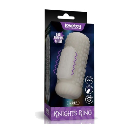 vibrációs péniszhüvely stimulátorral knights ring drip