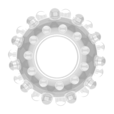 elastic penis ring with beads power plus 4.5 x 1.6 cm