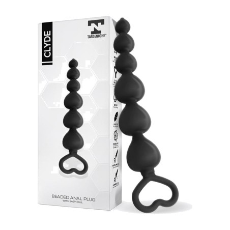 plug anal com bolas e anel de fácil remoção clyde