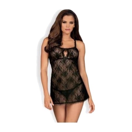 kanten babydoll met strikjes en string behindy