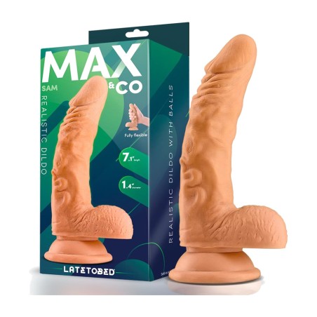 dildo realista amb testicles sam 7,1"