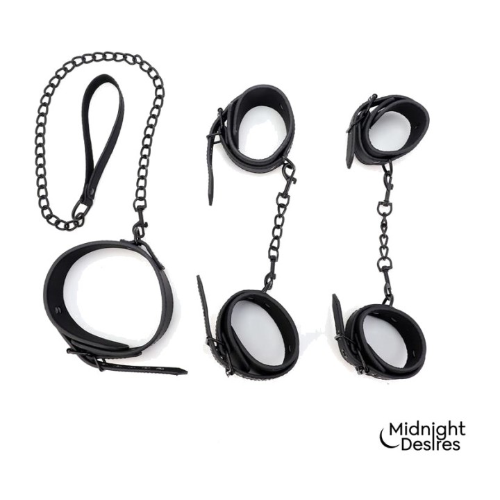 MIDNIGHT DESIRES Conjunto de restrições com algemas e
