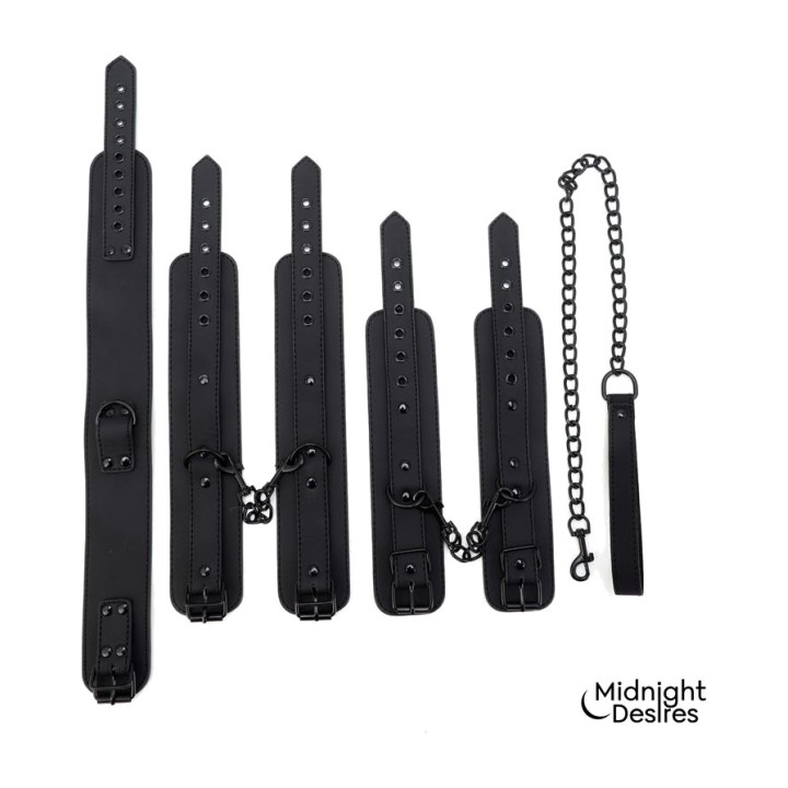 MIDNIGHT DESIRES Set de contention avec menottes et collier