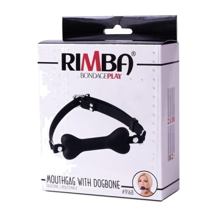 LATEX PLAY Mordaza con hueso de perrito 19 MM R9168