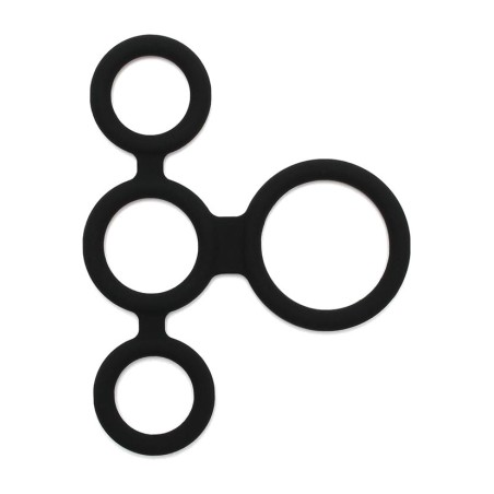 vierfacher silikonring für penis und hoden