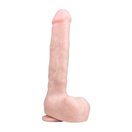 realistic dildo with testicles and suction cup 29,5 cm