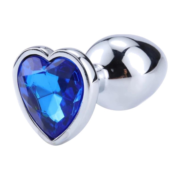 AFTERDARK Plug anal de metal con joya de corazón ROSE AD-239VAR