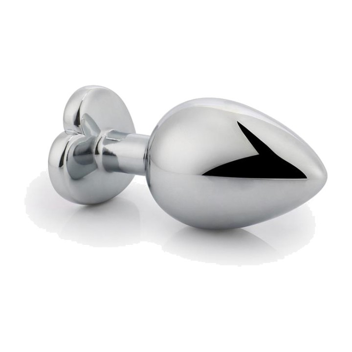 AFTERDARK Metal anale plug met hartjesaccessoire ROSE