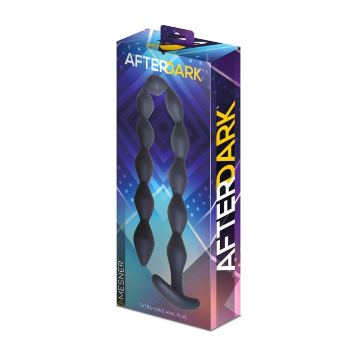 AFTERDARK Plug anal extralongo com bolas de silicone