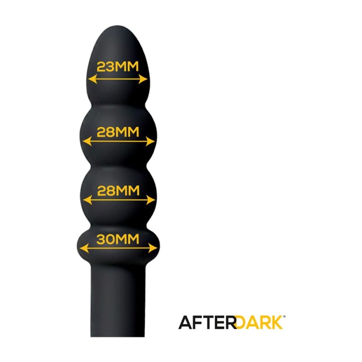 AFTERDARK Masajeador anal doble de silicona con bolas VELOR AD-116