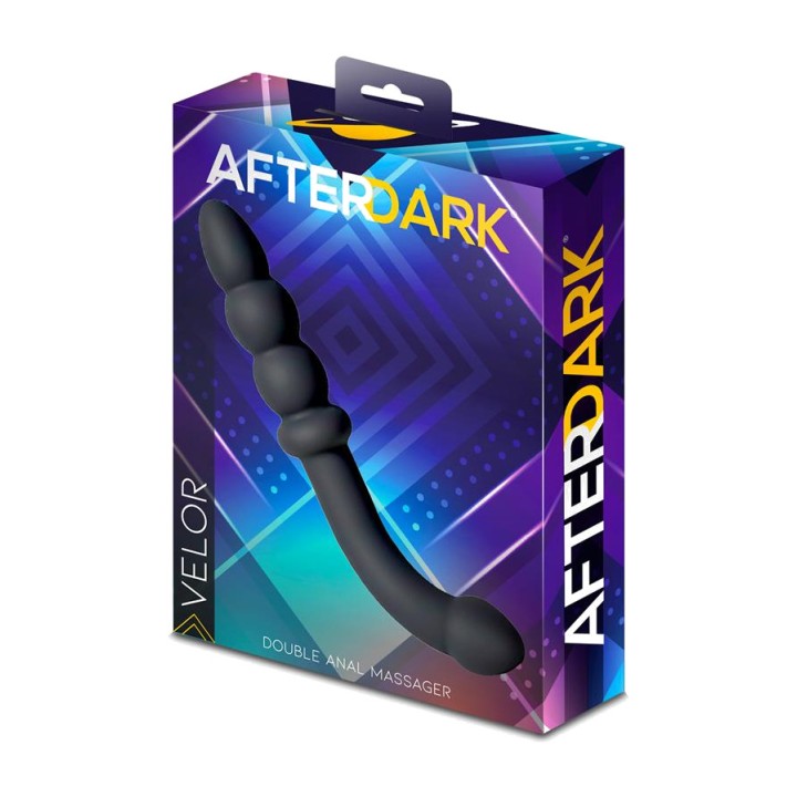 AFTERDARK Masajeador anal doble de silicona con bolas VELOR AD-116