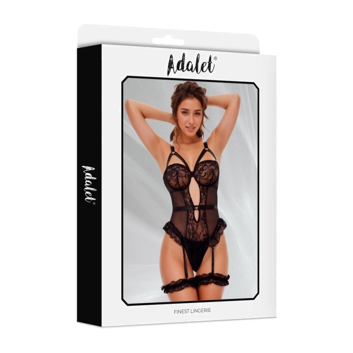 ADALET LINGERIE Teddy com cinto de ligas e ligas ZOA