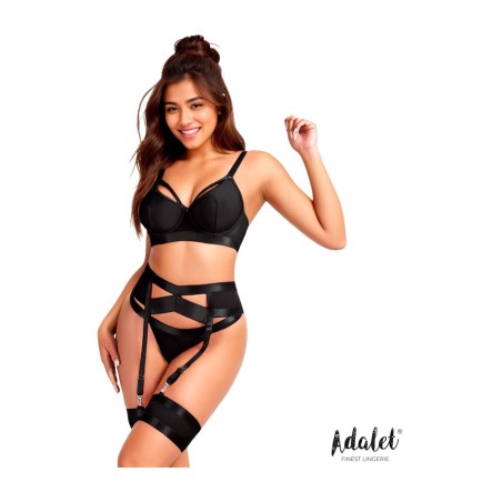 completo con reggiseno, perizoma e reggicalze audrey