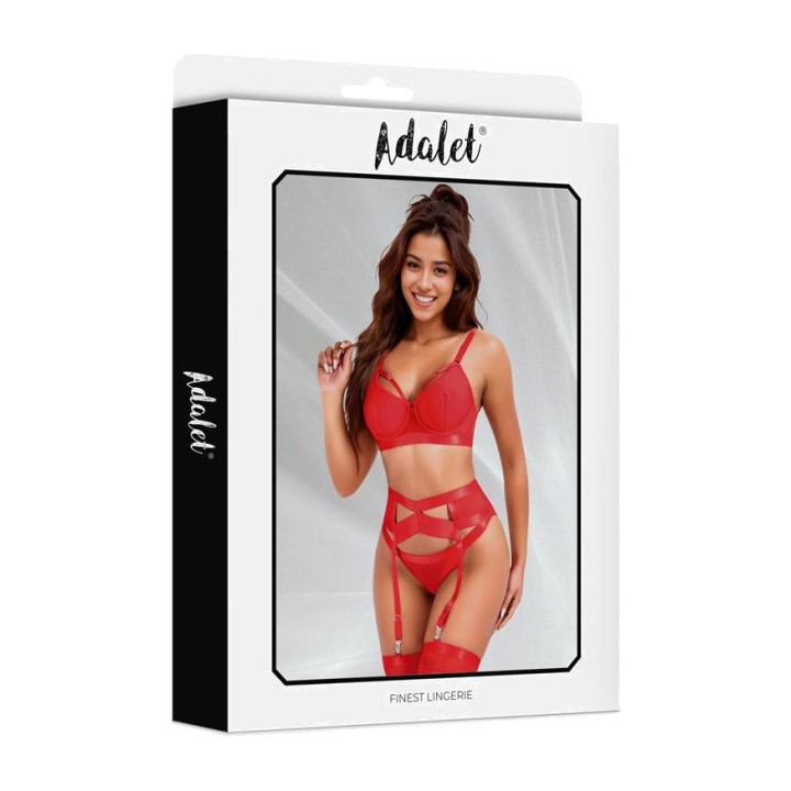 ADALET LINGERIE Set aus BH, String und Strapsgürtel AUDREY