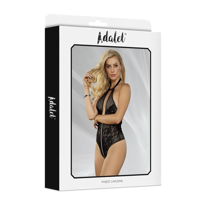 ADALET LINGERIE Body de renda com fecho de correr AUTUMN