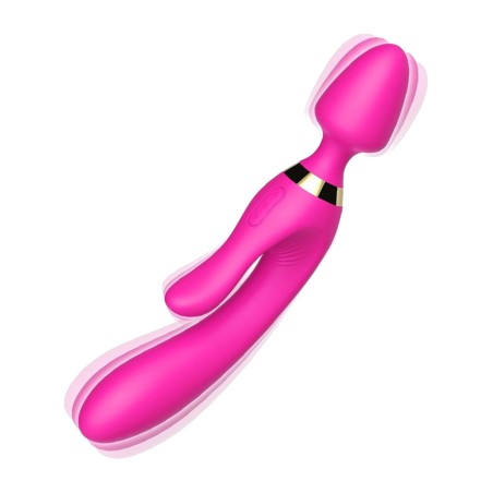 dobbeltendet massageapparat og rabbit-vibrator
