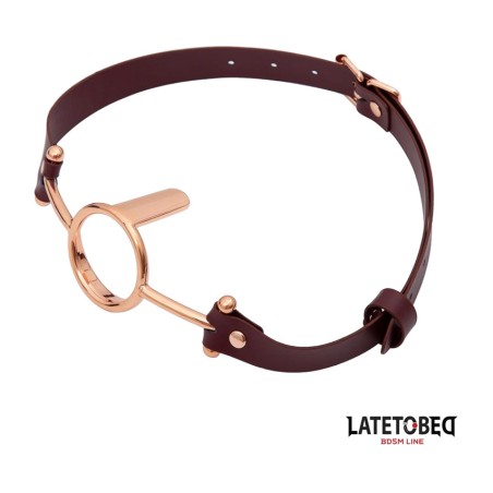 bâillon à anneau en cuir 4.8 cm
