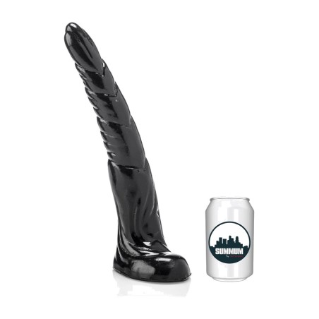 επιμήκες πρωκτικό dildo από βινύλιο με ανάγλυφη υφή grifa 31 cm