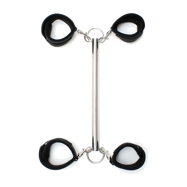 BONDAGE PLAY Spreader bar with 4 Velcro cuffs 30 CM R8147VAR