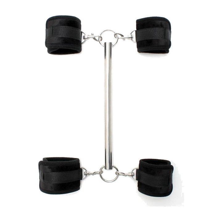 BONDAGE PLAY Barra separadora amb 4 grilletes de velcro 30