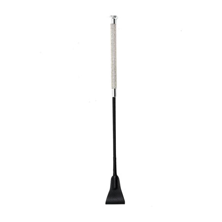 ratsastuspiiska kiiltävällä nahkakahvalla 50 cm