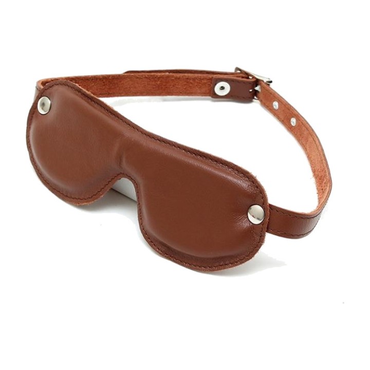 BONDAGE PLAY Vanunuttinen nahkasilmälappu soljella R7576VAR