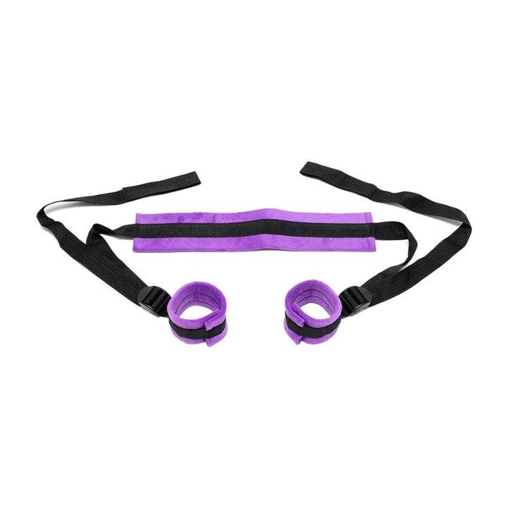 BONDAGE PLAY Sæt med bindinger, halsbånd og ankelmanchetter