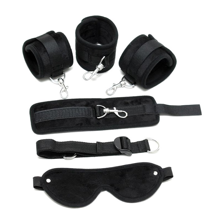 BONDAGE PLAY Nailoninen sidontasetti maskilla R7000VAR
