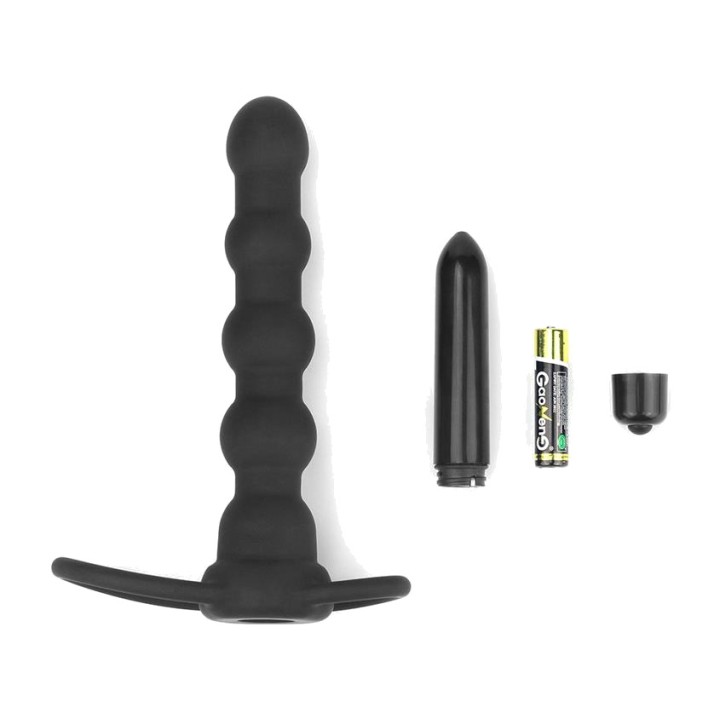LOVETOY Anel para o pénis com plug anal de bolas e vibração