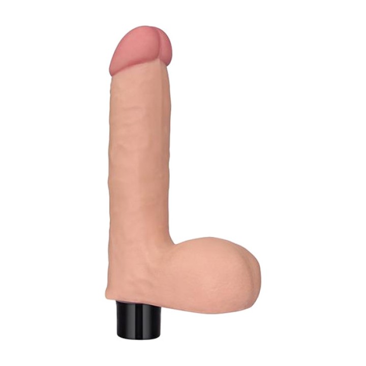 LOVETOY Soft realistic 10-speed vibrator with testicles