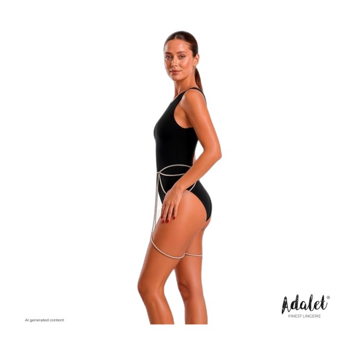 ADALET LINGERIE Perlen-Strumpfhalter für Taille und Beine