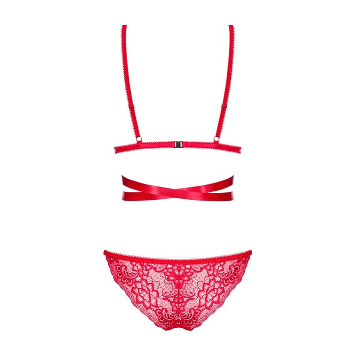 OBSESSIVE 2-teiliges Set mit verstellbarem BH und Slip