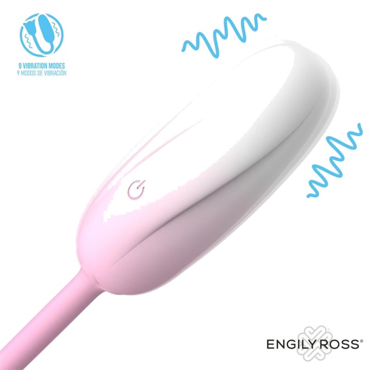 ENGILY ROSS Vibrating egg with stimulating rose and remote