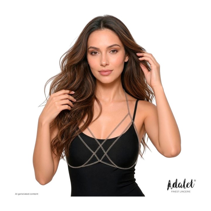 ADALET LINGERIE Crossed chain bra MAMEN A-144VAR