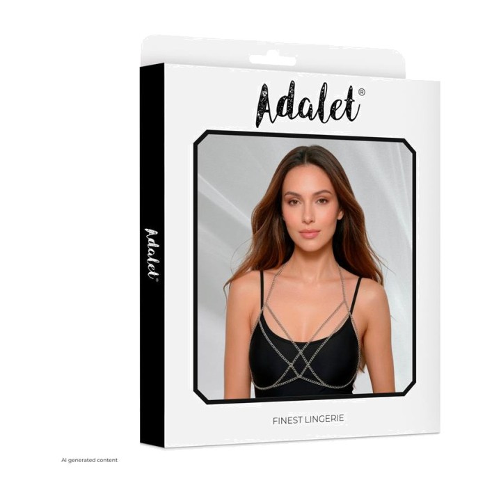 ADALET LINGERIE Crossed chain bra MAMEN A-144VAR