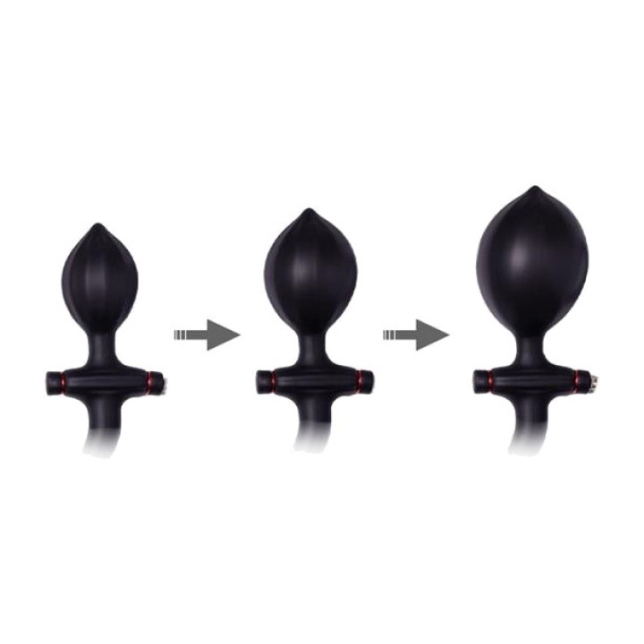 LATEX PLAY Plug anal insuflável com bomba 69 MM R9164