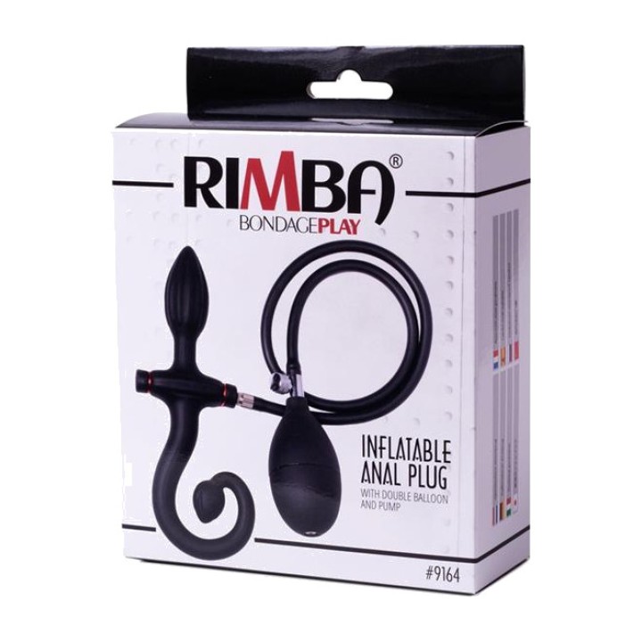 LATEX PLAY Plug anal insuflável com bomba 69 MM R9164