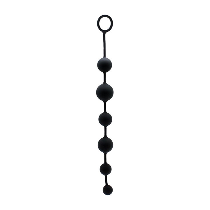 LATEX PLAY Analperlen aus Silikon mit Ring 40 CM R9129