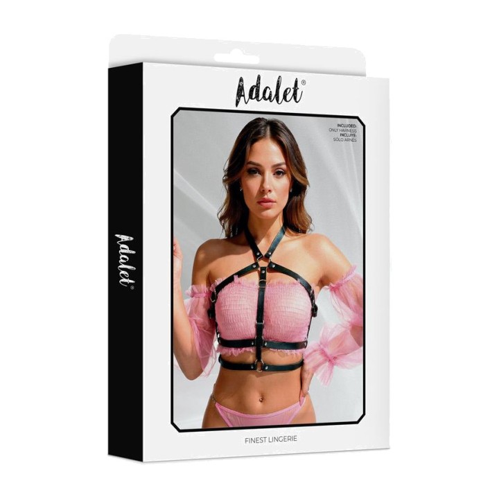 ADALET LINGERIE Arnês de peito de couro vegan ELVA A034