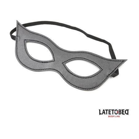 synthetic leather cat mask with elastic