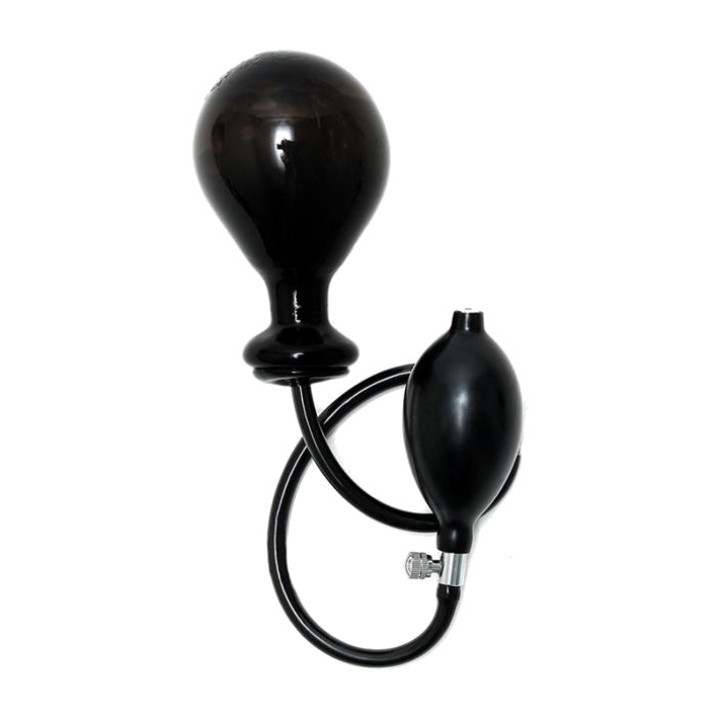 BONDAGE PLAY Petit plug anal gonflable en latex avec pompe