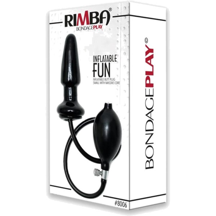 BONDAGE PLAY Plug anal gonflabil mic din latex cu pompă